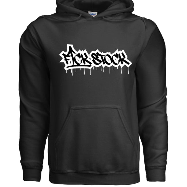 FCK STOCK White Drips Hoodie