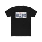 FCK STOCK Fresno License Plate Tee White Plate
