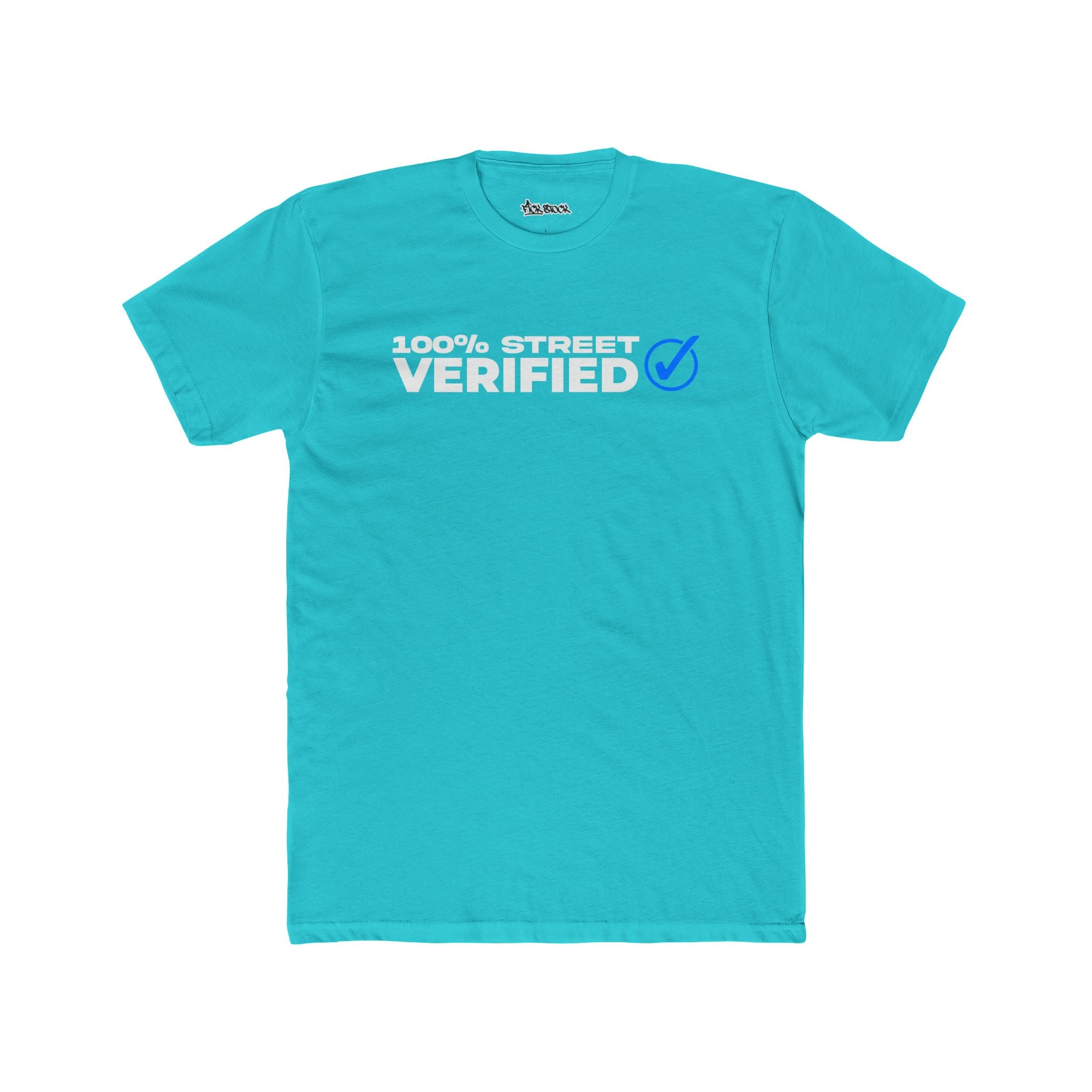 FCK STOCK Street Verified Tee Blue