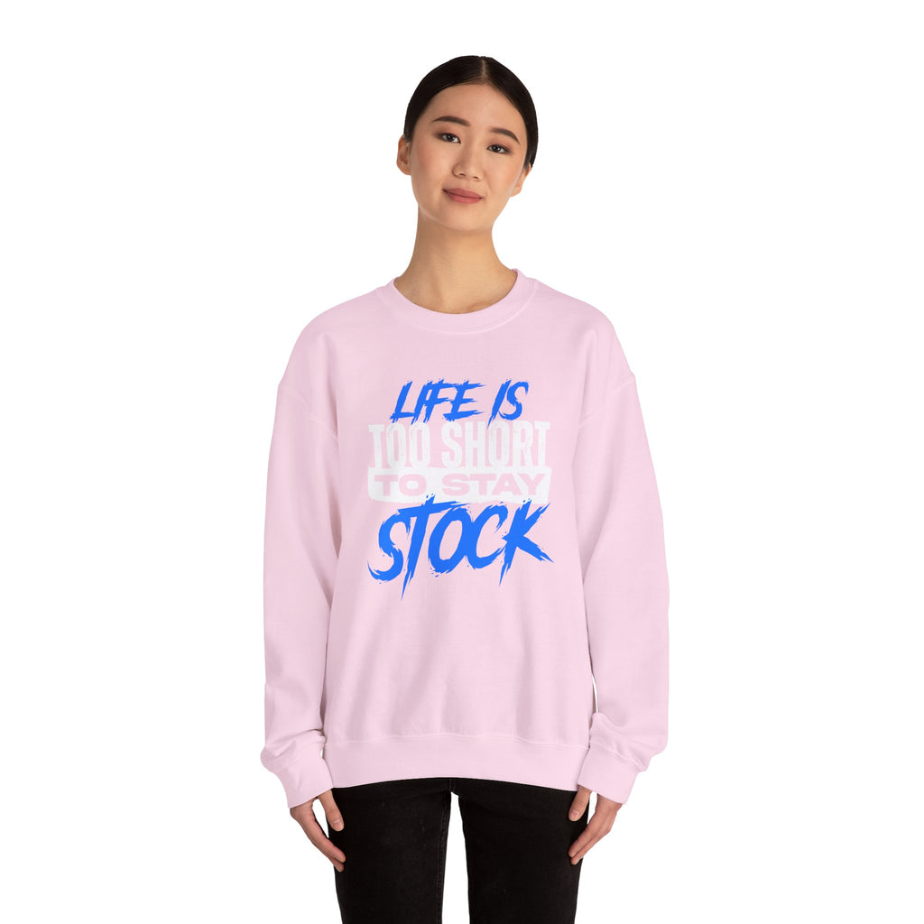 FCK STOCK Life's Too Short Sweater Blue