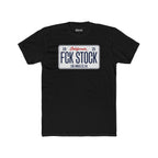FCK STOCK  LA License Plate Tee White Plate