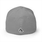 Embroidered Graffiti Logo Cap — Closed-Back Structured Hat