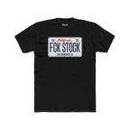 FCK STOCK San Francisco License Plate Tee White Plate