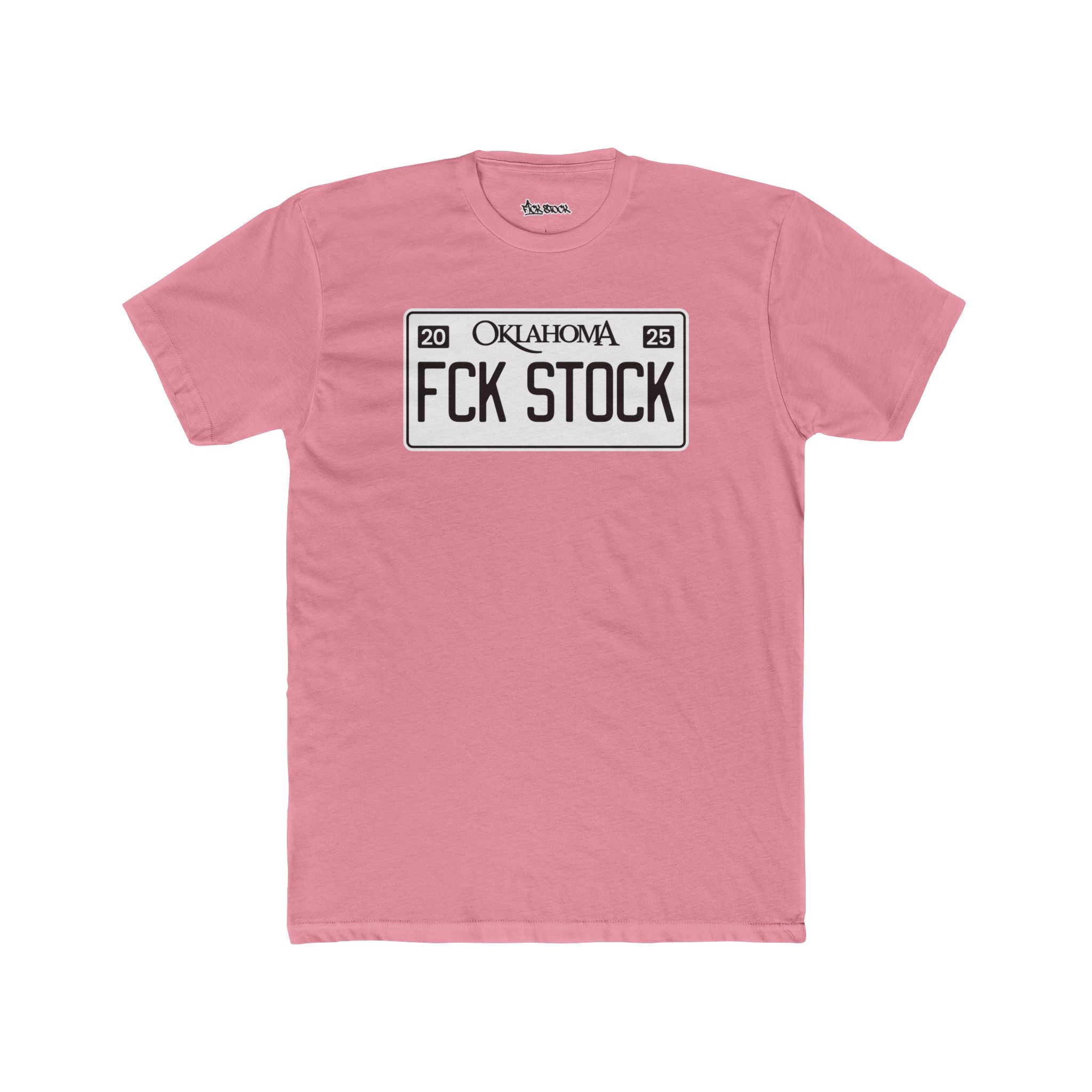 FCK STOCK Oklahoma License Plate Tee