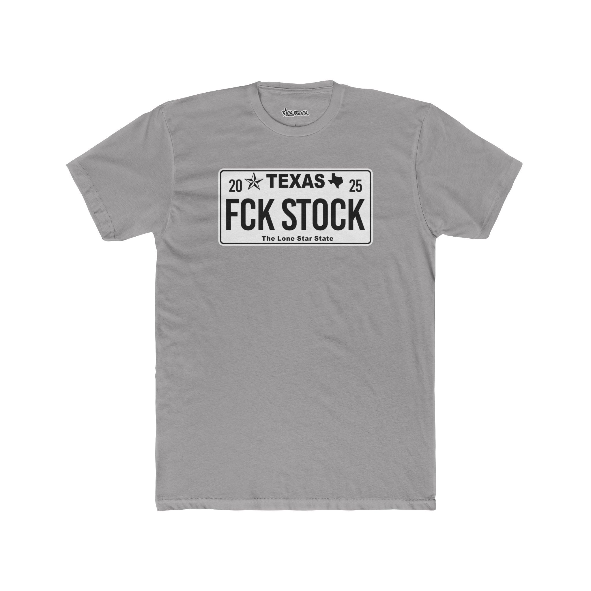 FCK STOCK Texas License Plate Tee