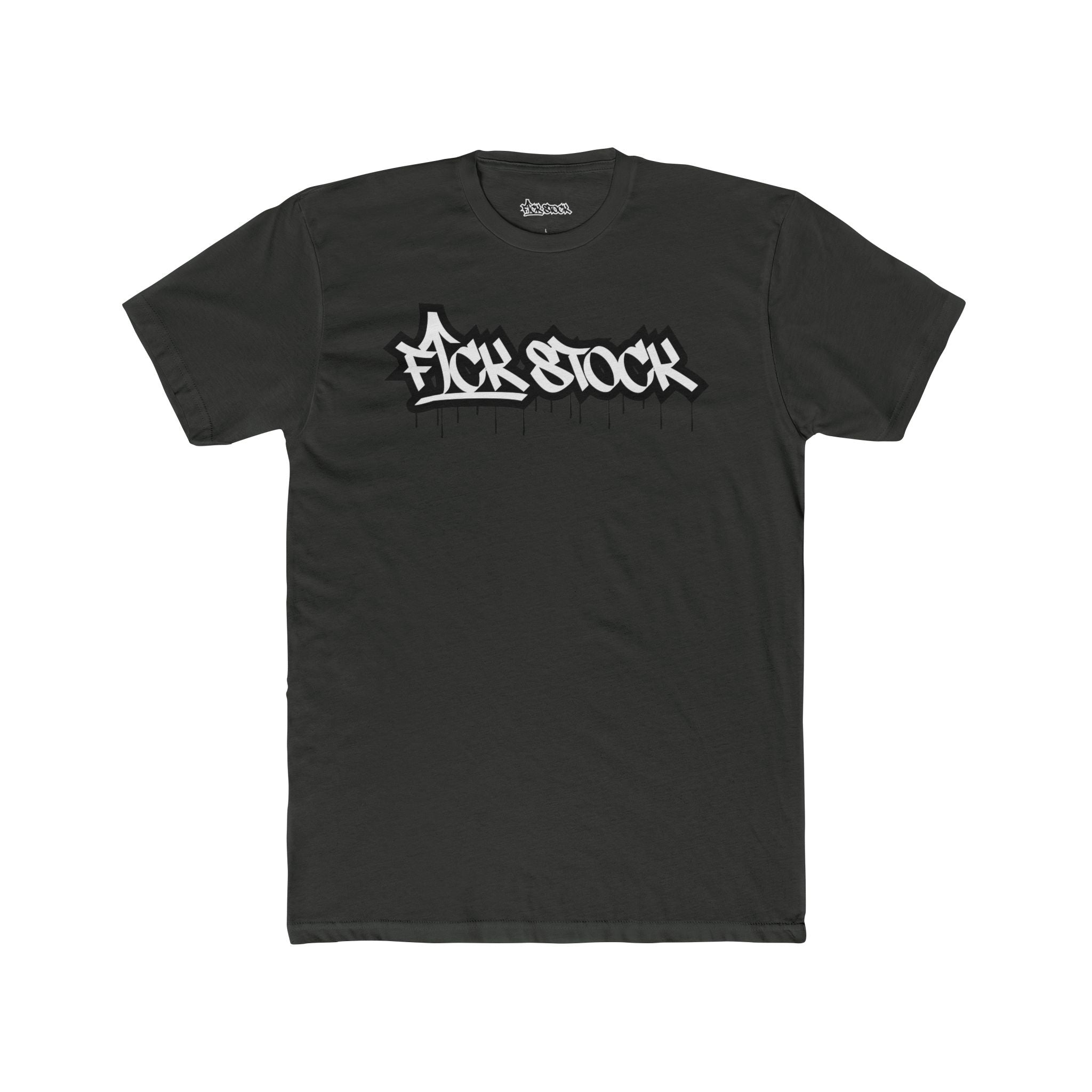 FCK STOCK Black Drips Design Tee