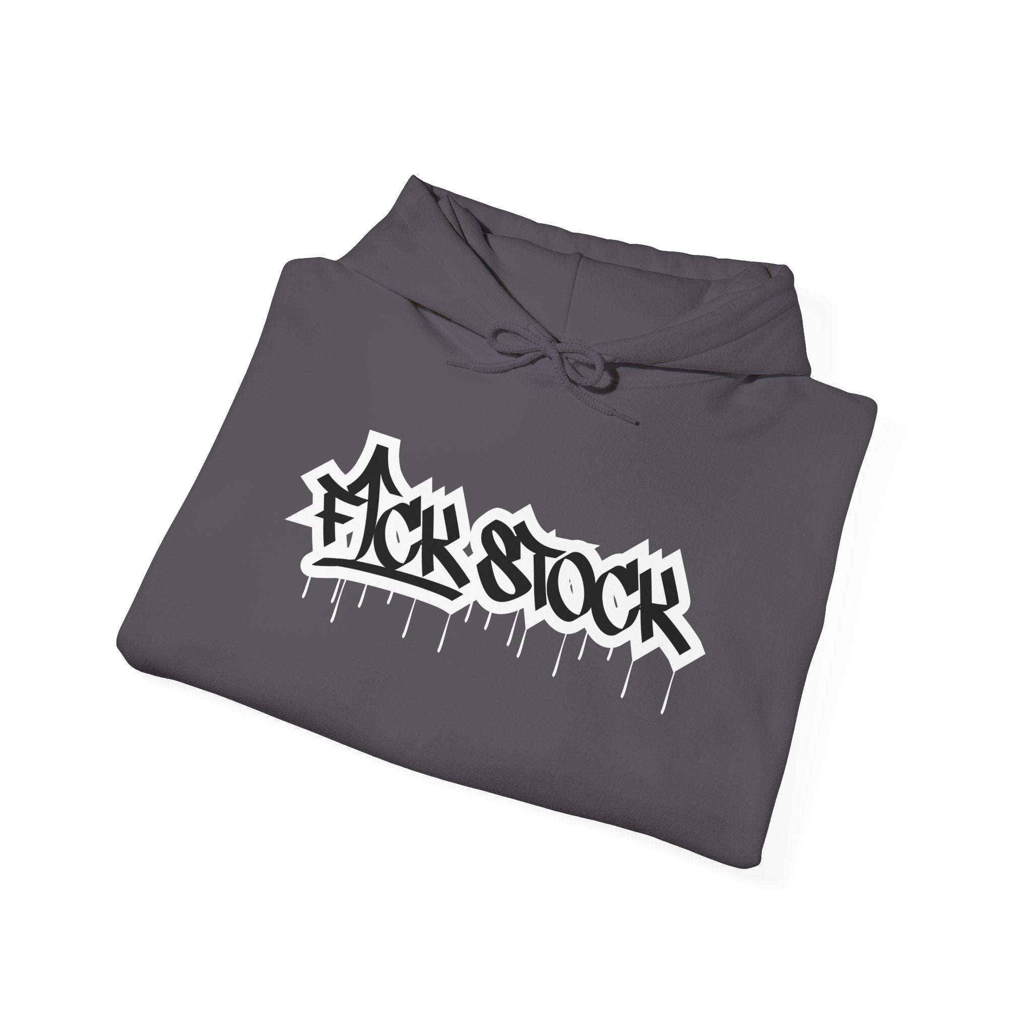 FCK STOCK Drip White Design Hoodie