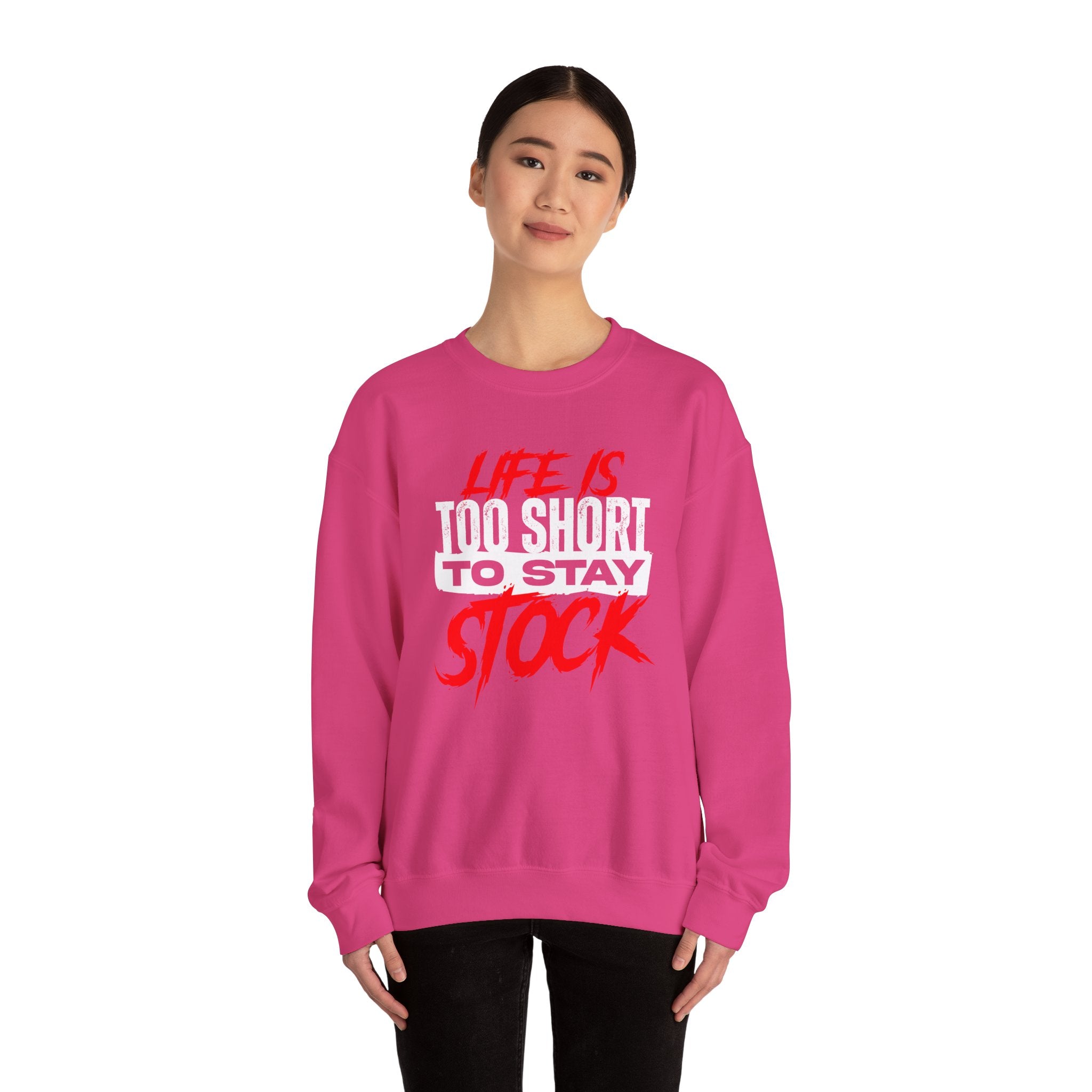 FCK STOCK Life's Too Short Sweater Red