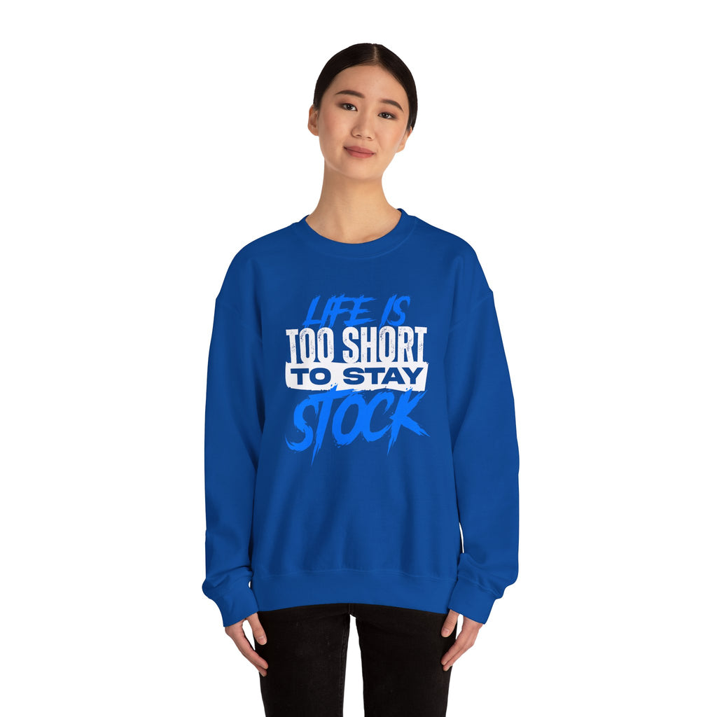 FCK STOCK Life's Too Short Sweater Blue