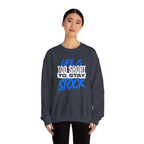 FCK STOCK Life's Too Short Sweater Blue