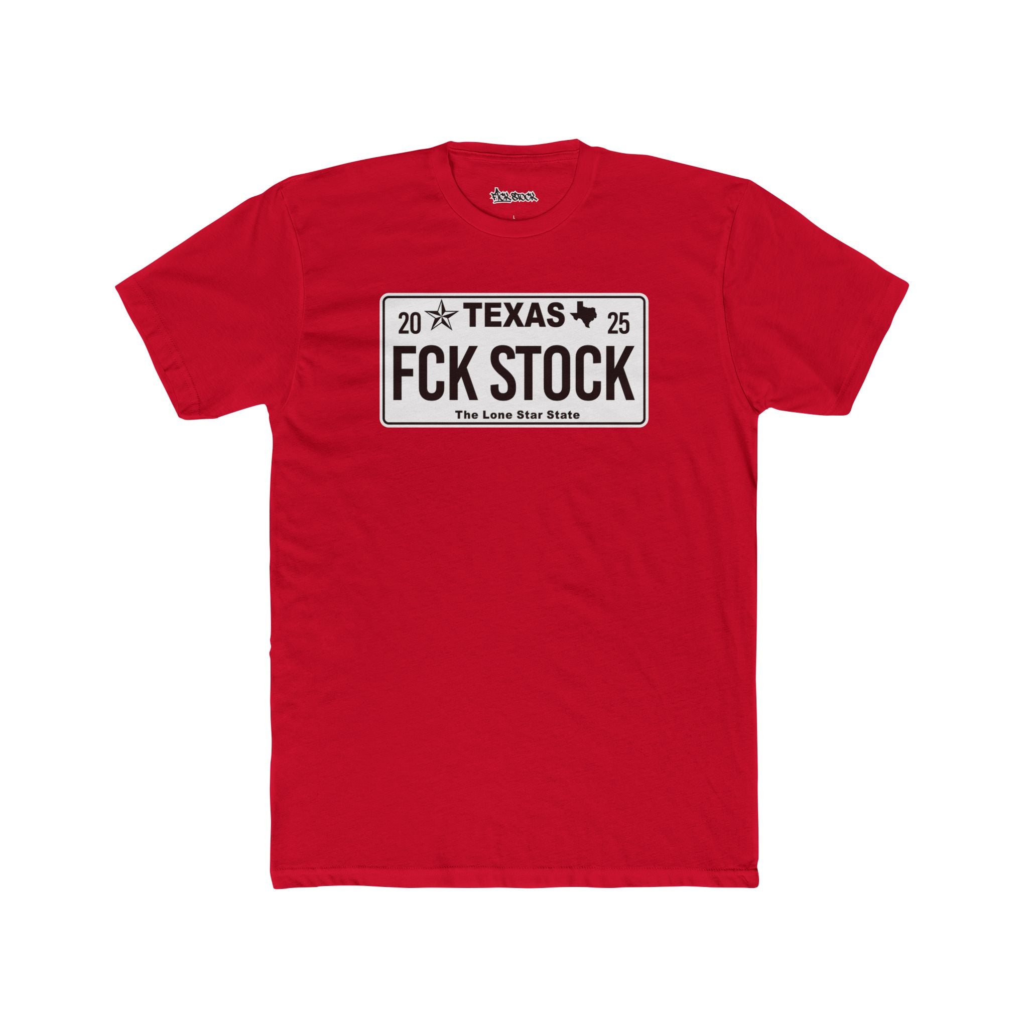 FCK STOCK Texas License Plate Tee