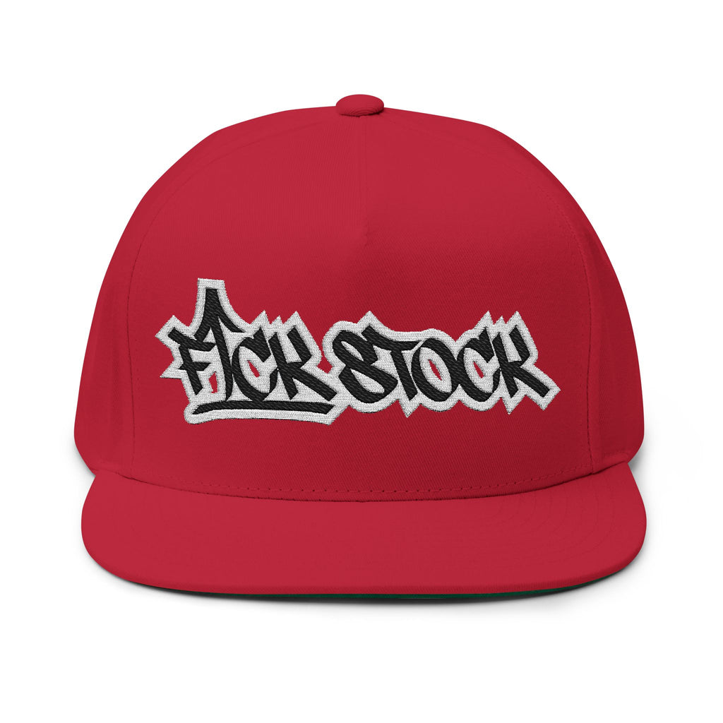 OG FCK STOCK Flat Bill Cap Embroidered
