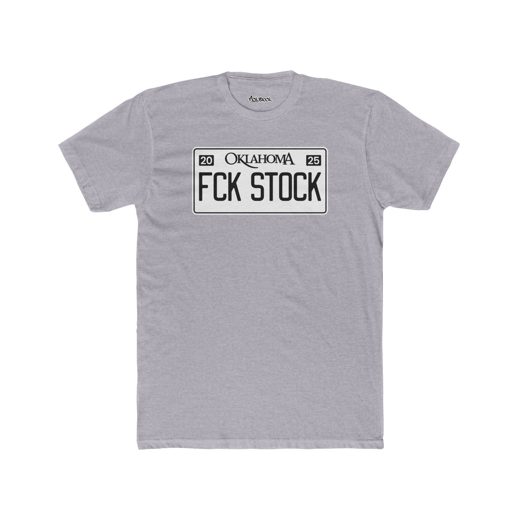 FCK STOCK Oklahoma License Plate Tee