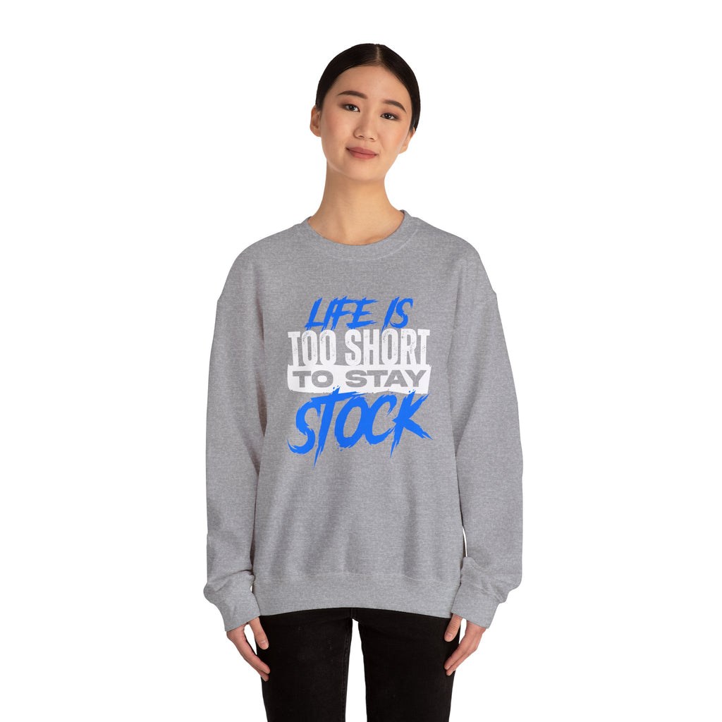 FCK STOCK Life's Too Short Sweater Blue