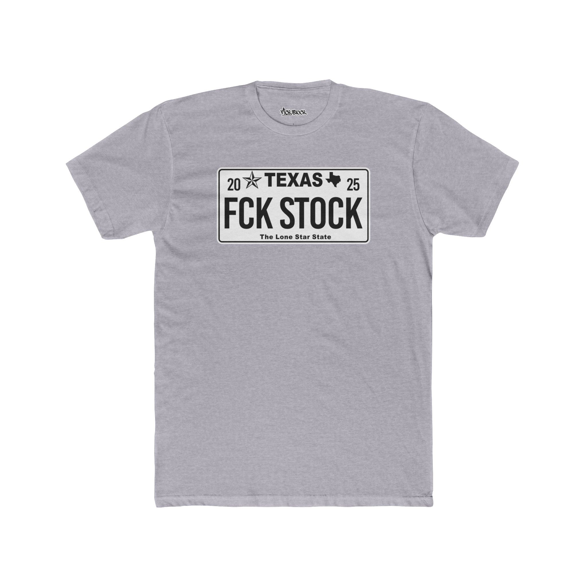 FCK STOCK Texas License Plate Tee