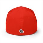 Embroidered Graffiti Logo Cap — Closed-Back Structured Hat