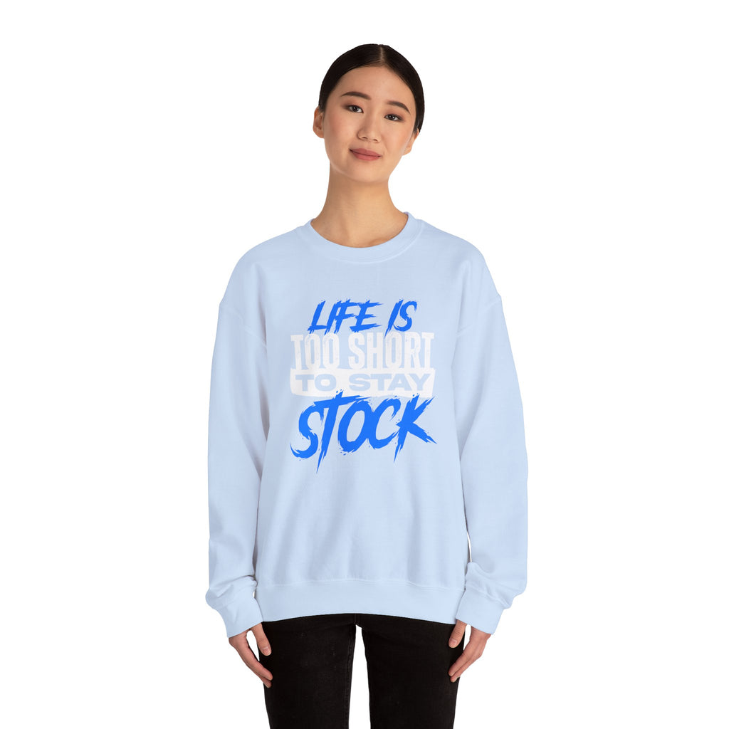 FCK STOCK Life's Too Short Sweater Blue