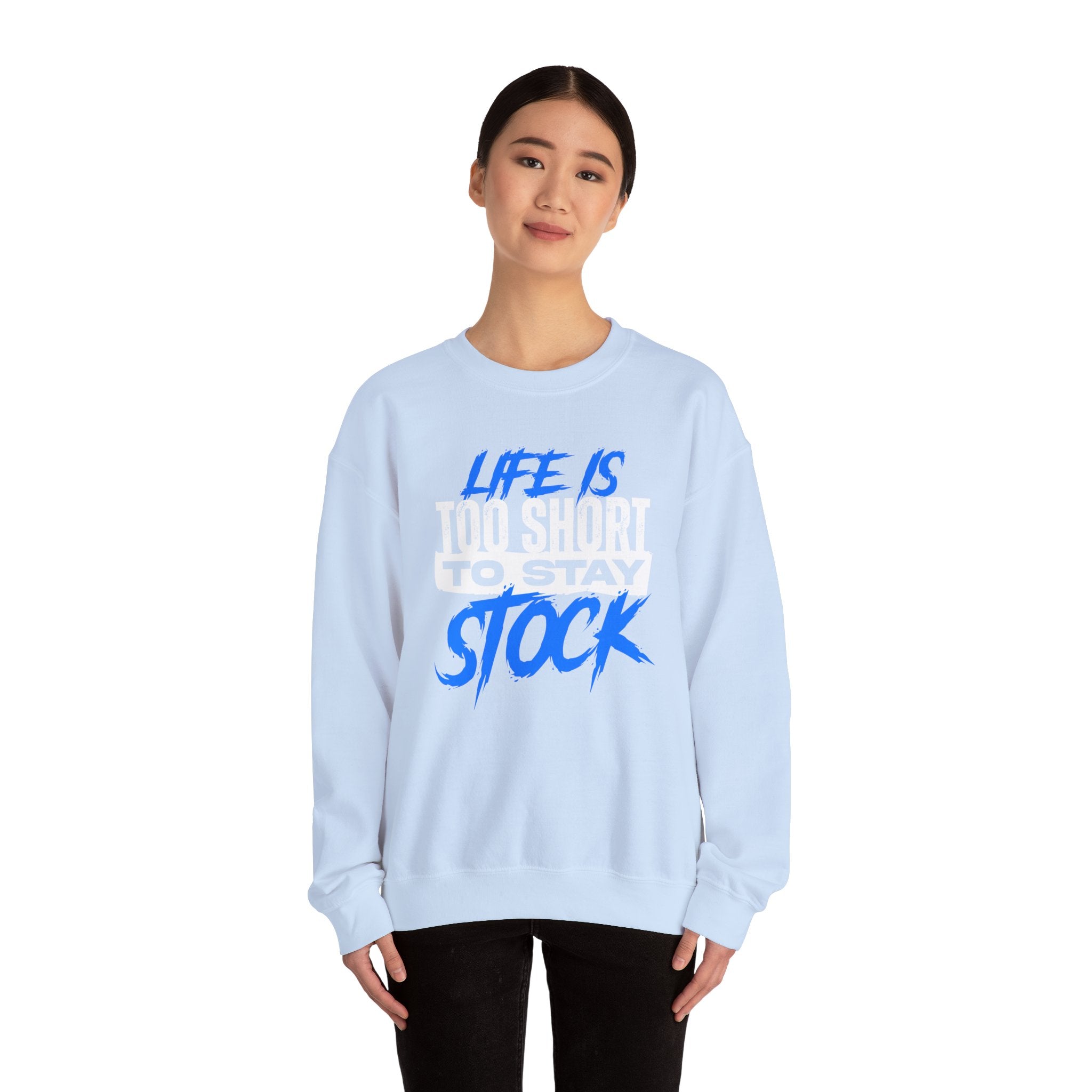 FCK STOCK Life's Too Short Sweater Blue