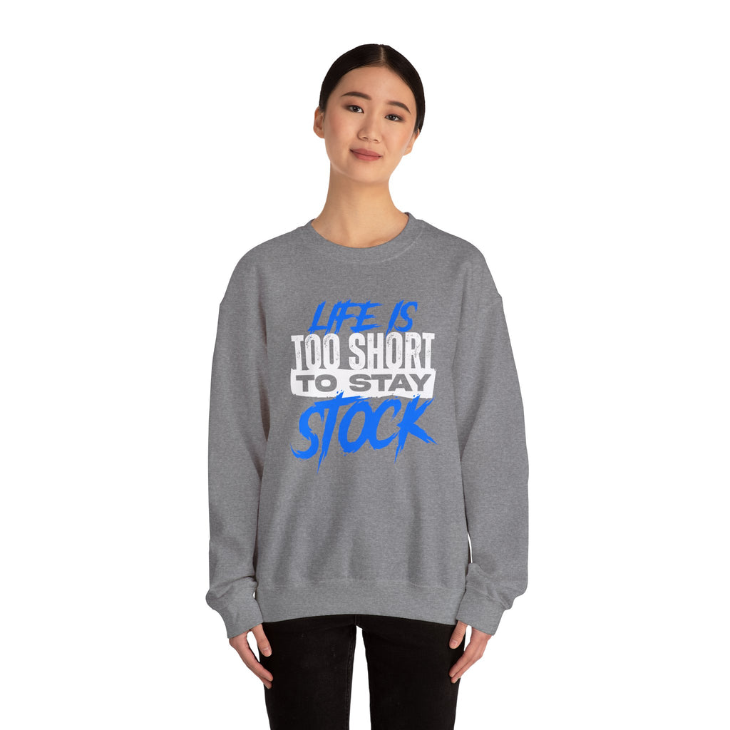 FCK STOCK Life's Too Short Sweater Blue