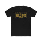 FCK STOCK  Fresno License Plate Tee Black/Yellow