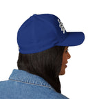 Embroidered Graffiti Logo Cap — Closed-Back Structured Hat
