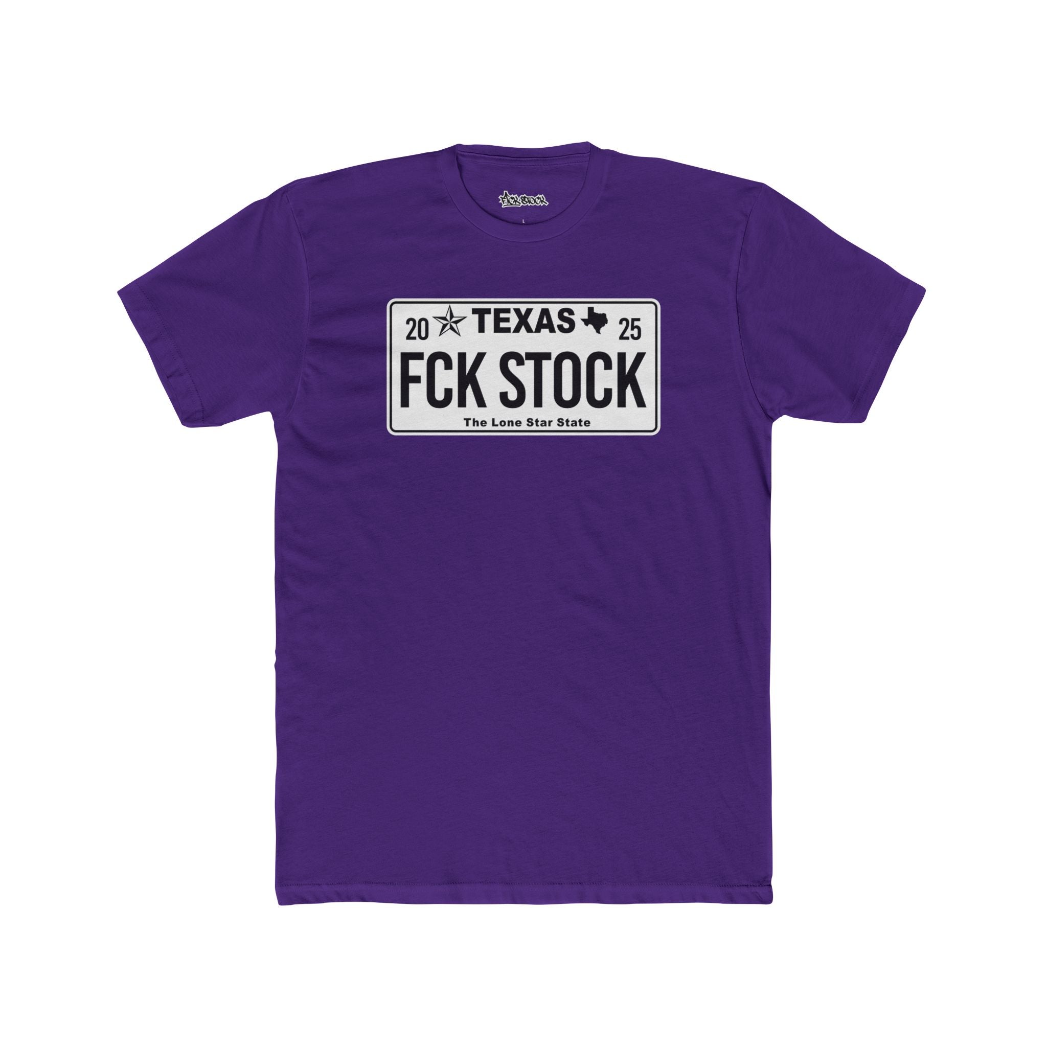 FCK STOCK Texas License Plate Tee
