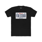 FCK STOCK  San Diego License Plate Tee White Plate