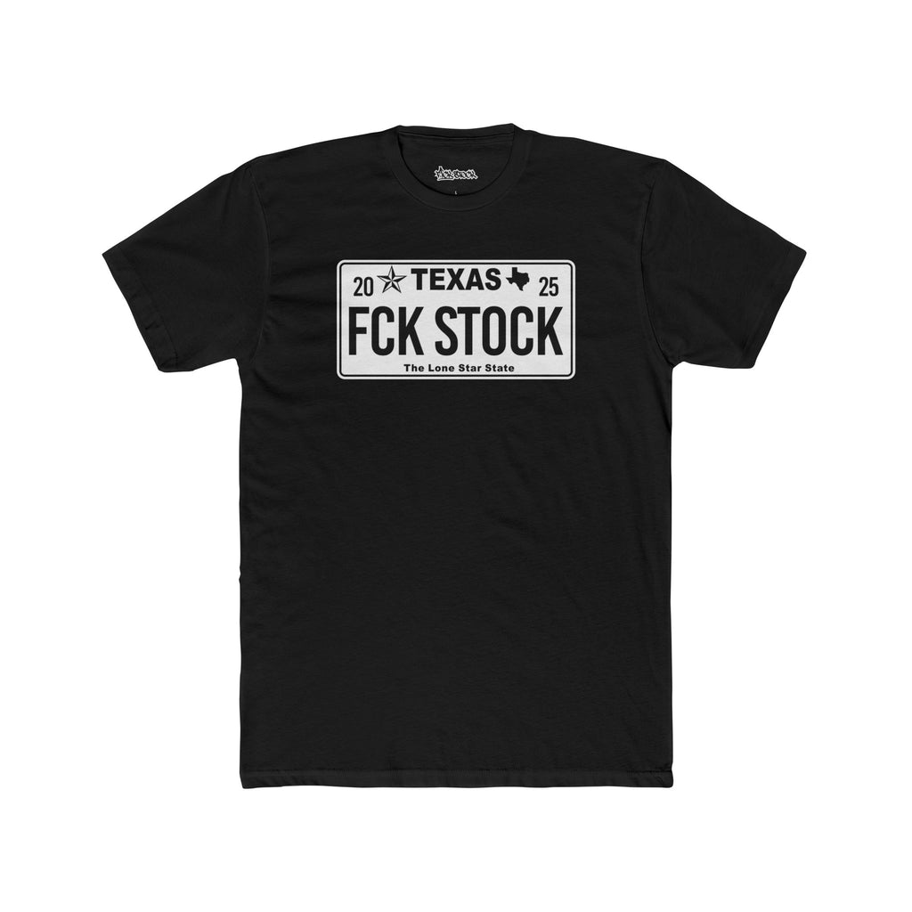 FCK STOCK Texas License Plate Tee