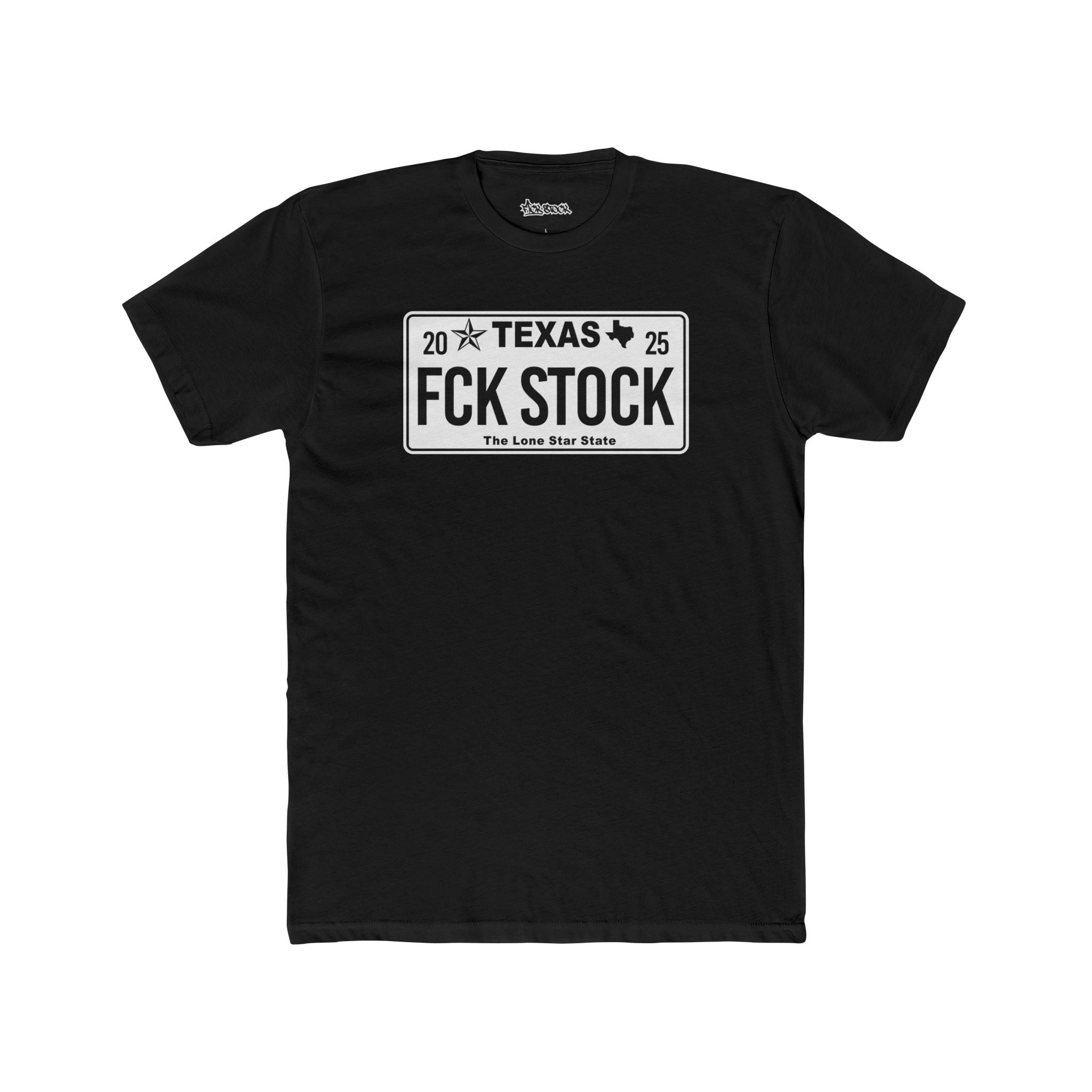 FCK STOCK Texas License Plate Tee