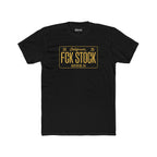 FCK STOCK  San Diego License Plate Tee Black/Yellow