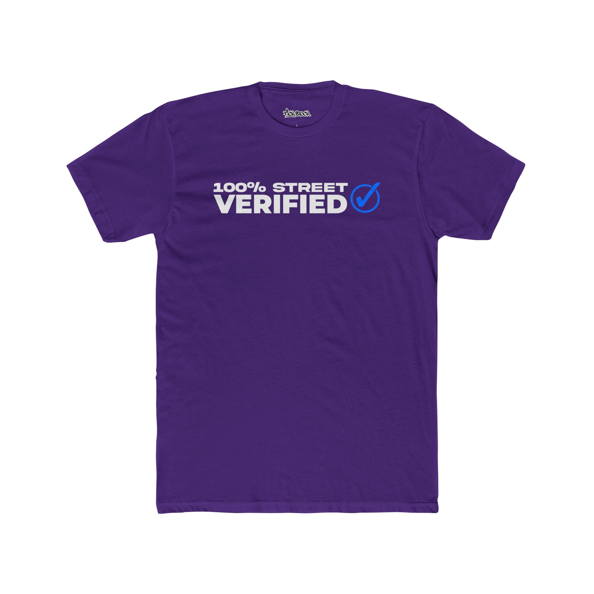 FCK STOCK Street Verified Tee Blue